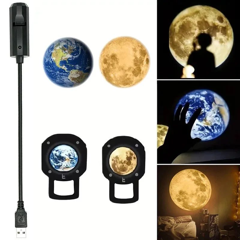 Moon Earth  Light Galaxy Projector