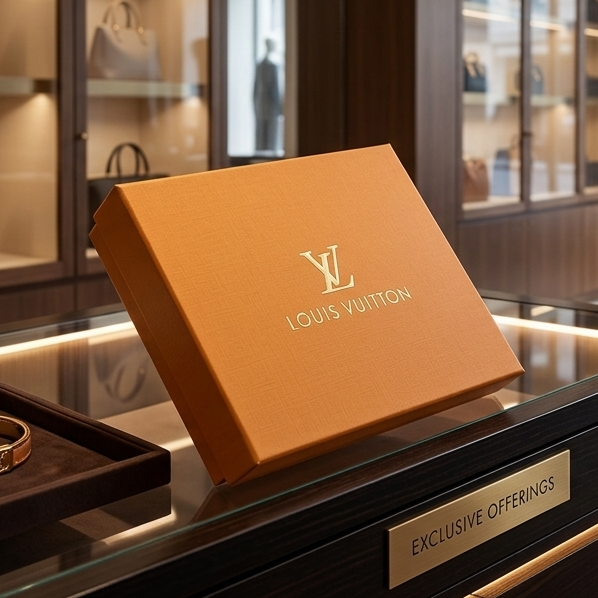 Premium black leather Wallet LV