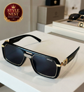 Premium Oversized Sunglasses – Black & Gold