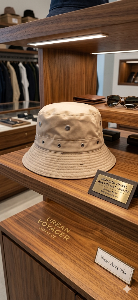 Premium Travel Bucket Hat