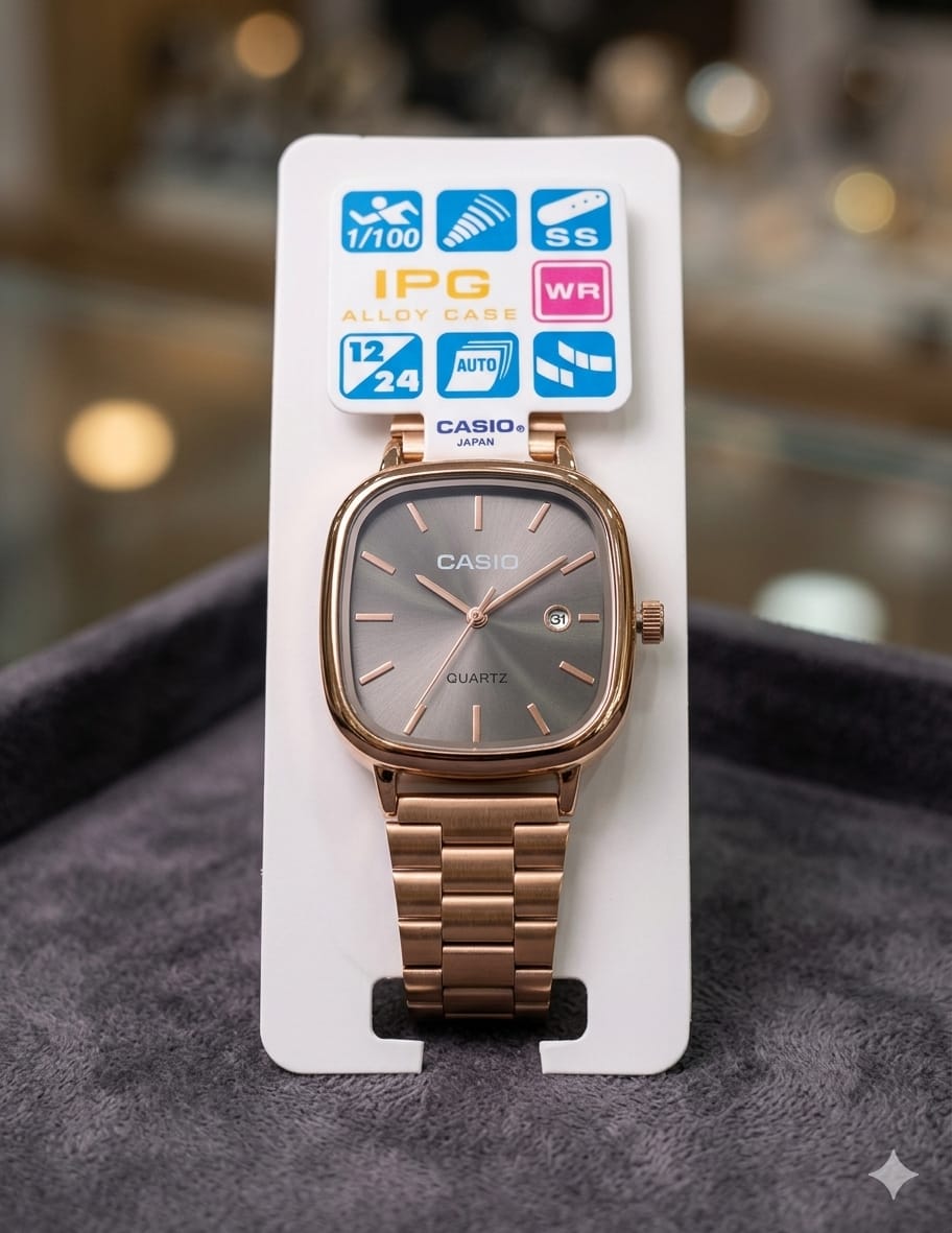 Casio Rose gold watch