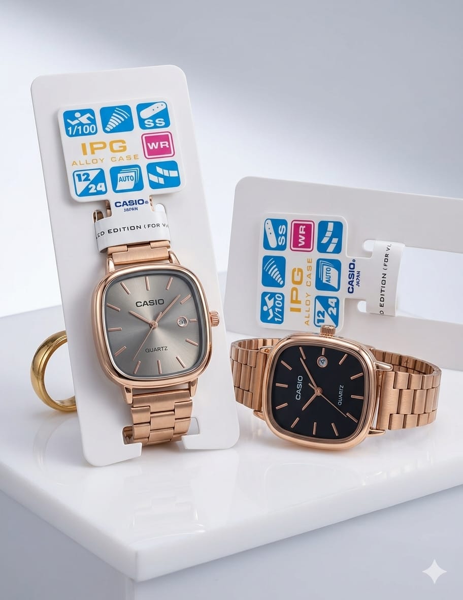 Casio Rose gold watch