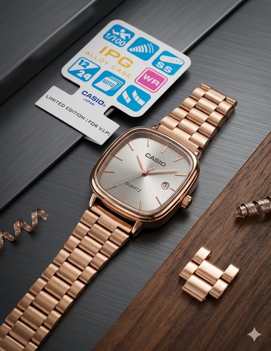 Casio Rose gold watch