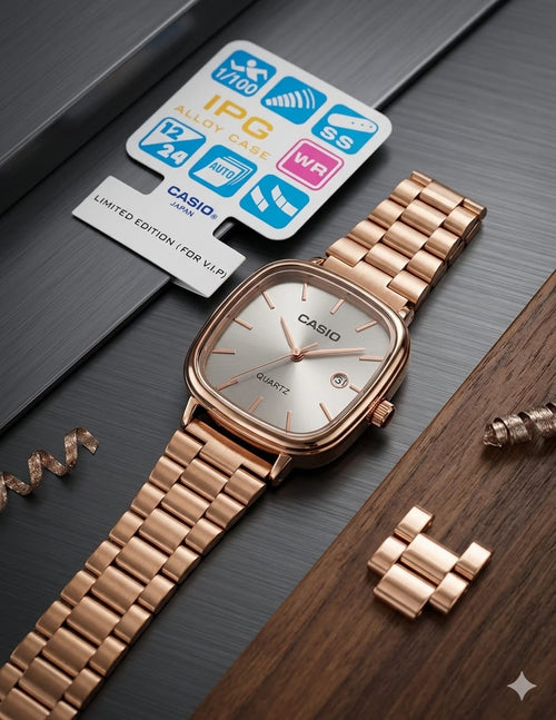 Casio Rose gold watch